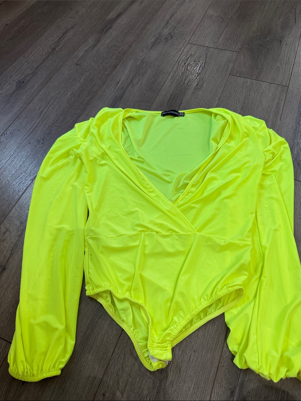 Prettylitthething US 6 neon yellow bodysuit